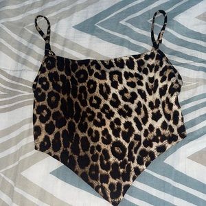 Leopard Print Bandana cami top